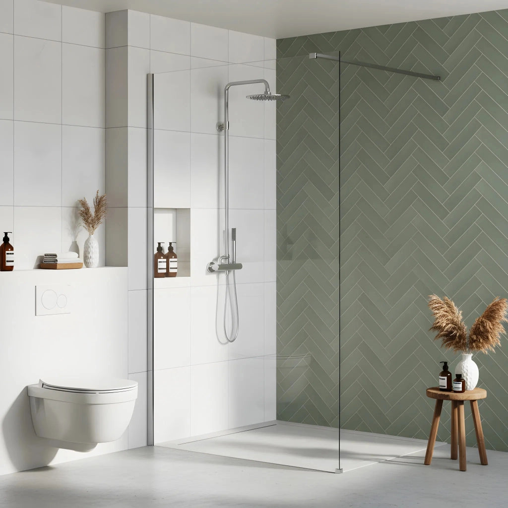 Parete Doccia Rea Flexi Transparent / Chrome 70