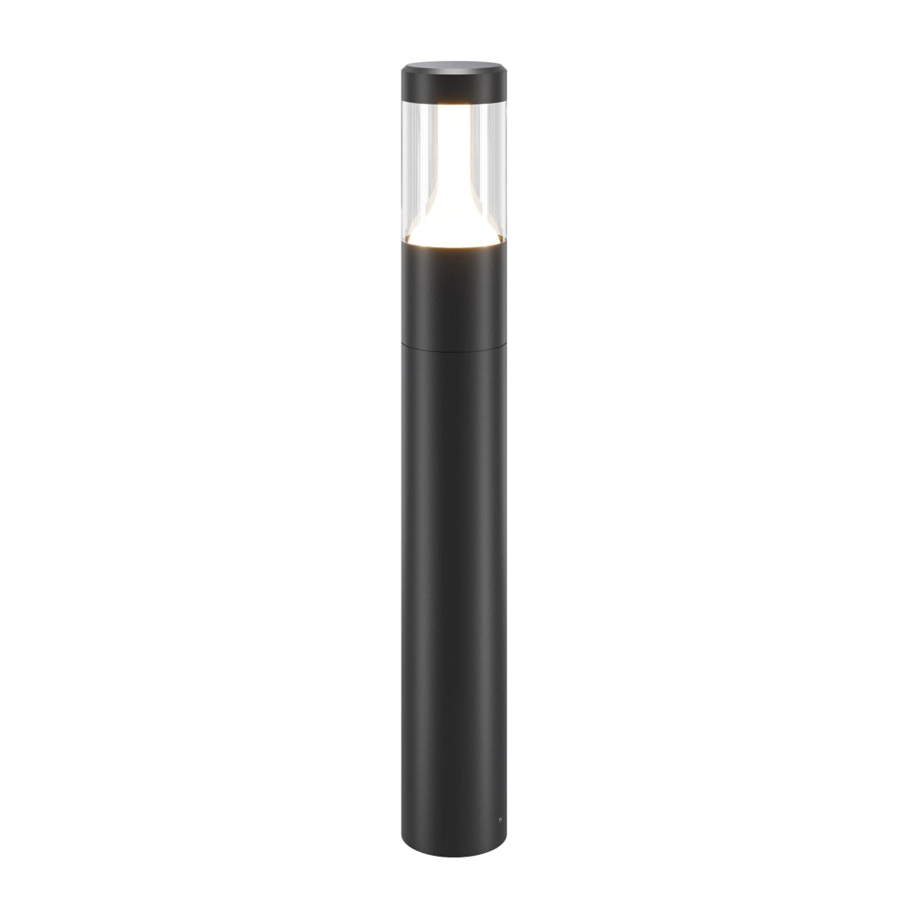 Maytoni lampada da terra moderna Koln 1 luce LED integrato IP54 nero alluminio