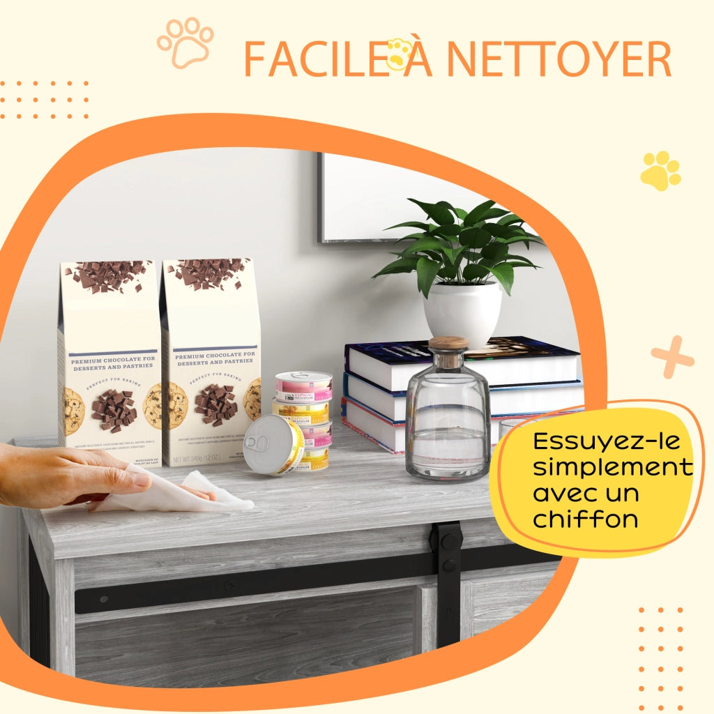 Gabbia trasportino per cani animali domestici ¨C Minimal ¨C effetto legno 80x54x57 cm