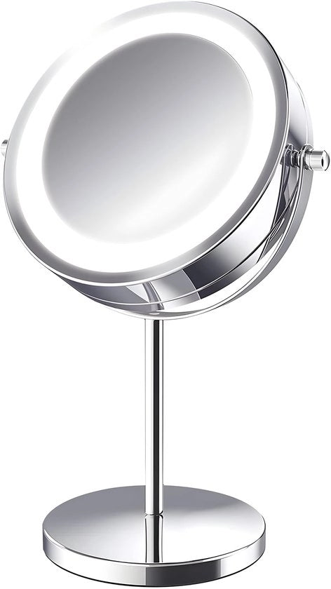 Specchio di trucco portatile con illuminazione LED per uso domestico e da viaggio