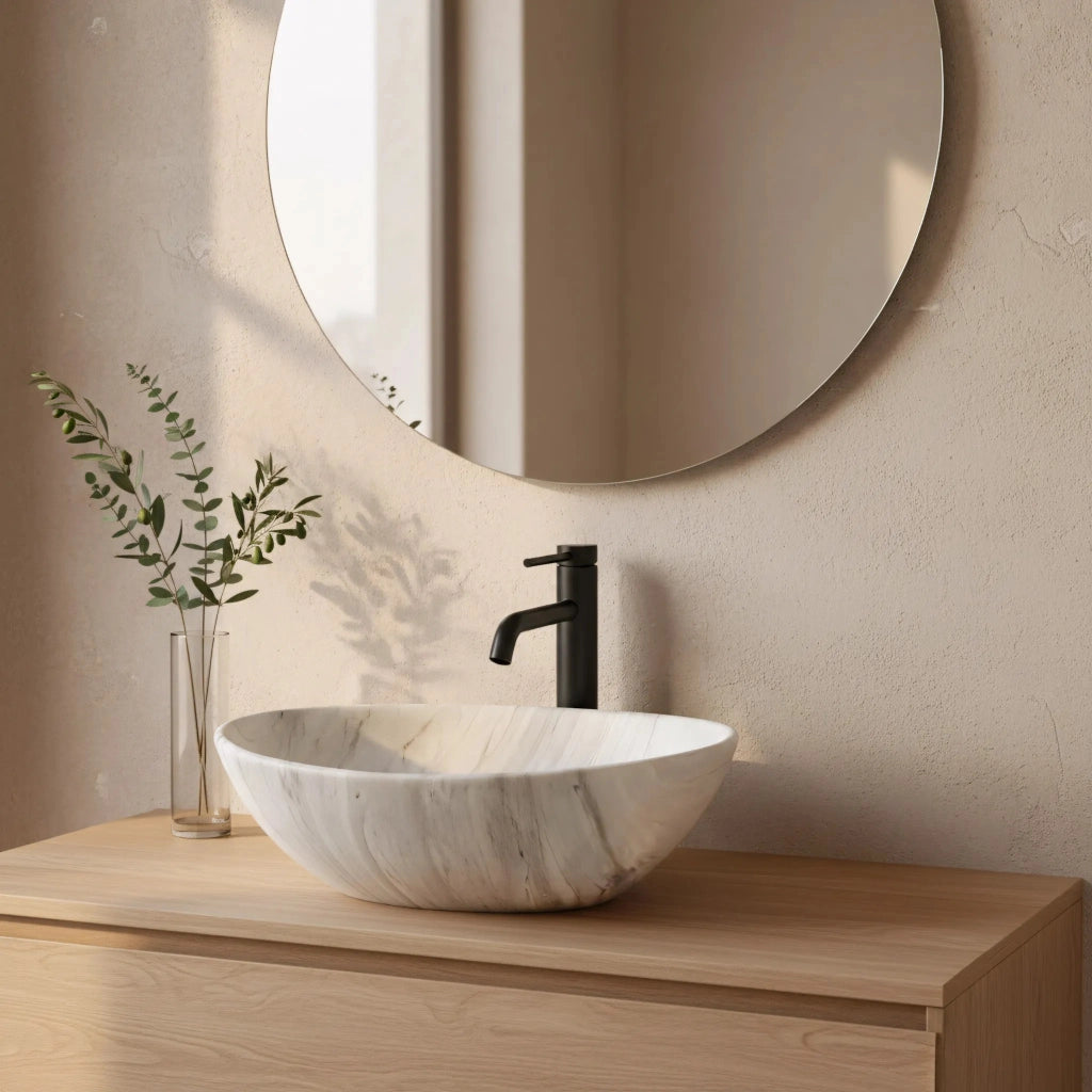 Lavabo Da Appoggio Rea Sofia Ash Matt