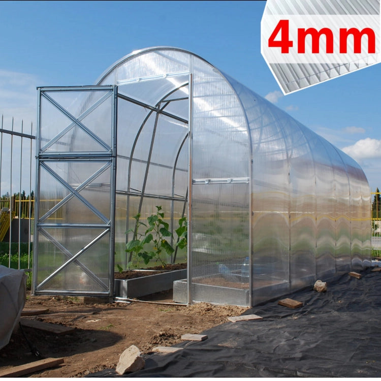 Serra Compact 2x2m con copertura policarbonato alveolare 4mm