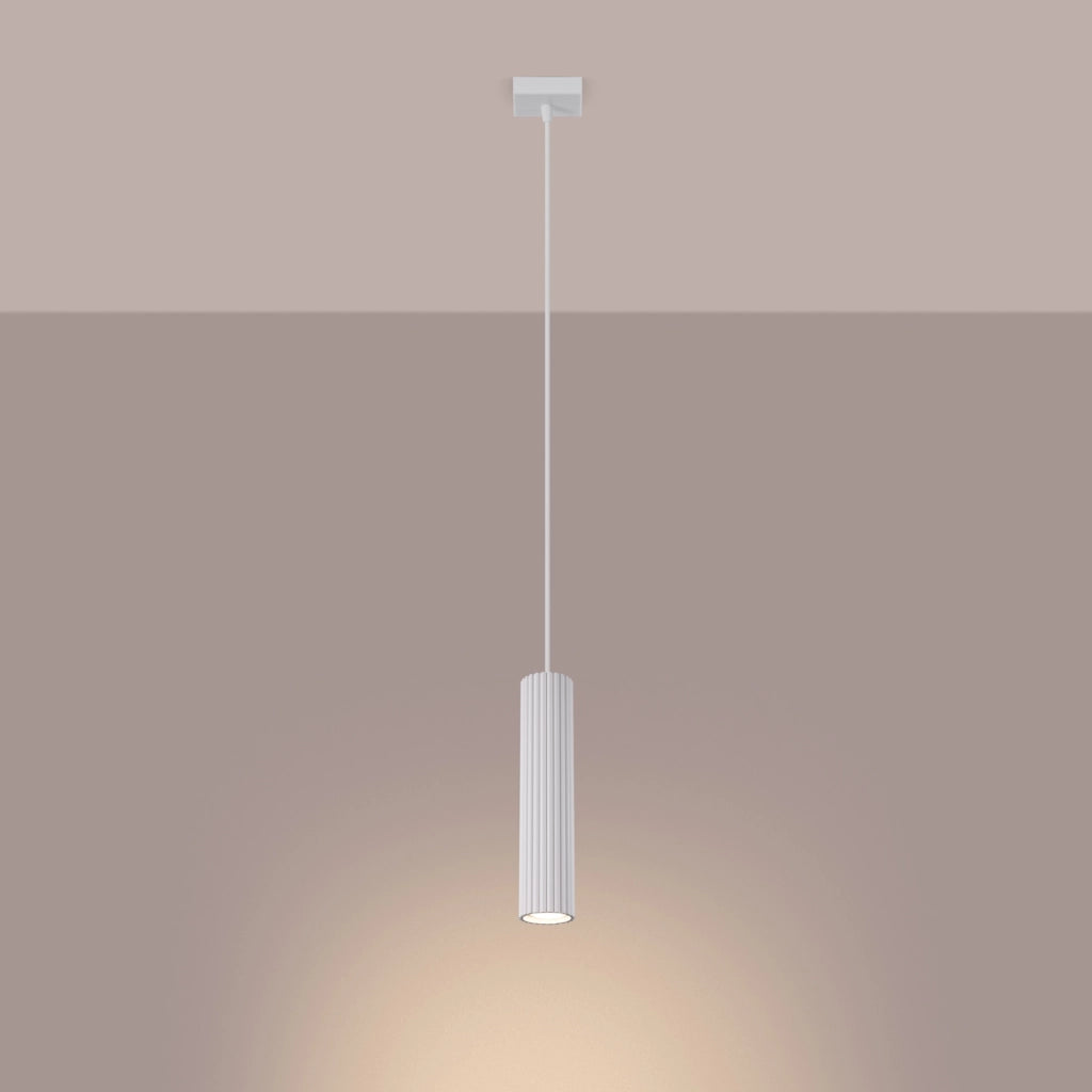 Lampada a sospensione KARBON 1 bianco