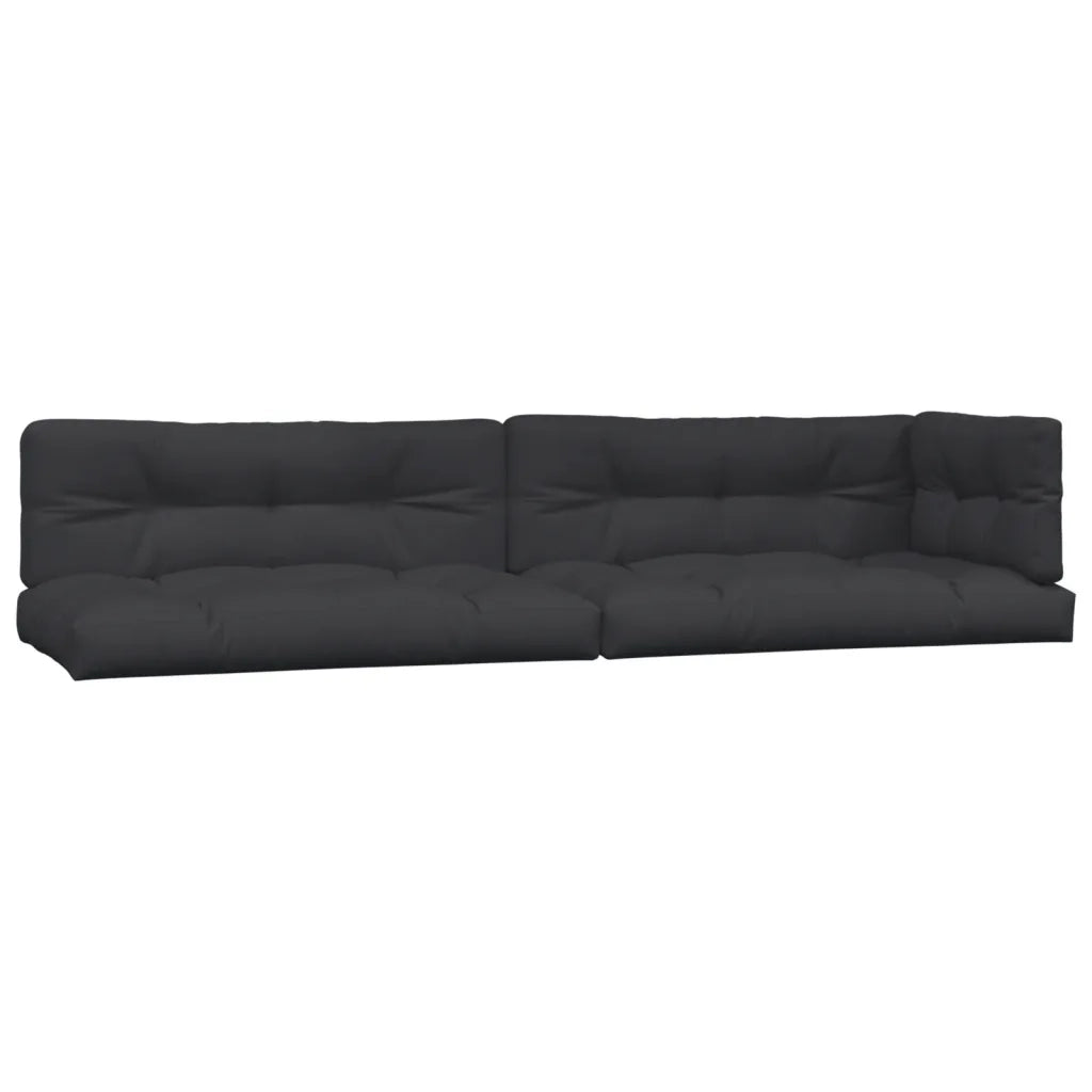 Cuscini per Pallet 5 pz Neri in Tessuto 360784