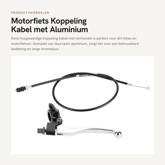 Koppeling Kabel in Alluminio con Manubrio a Leva per Motocross
