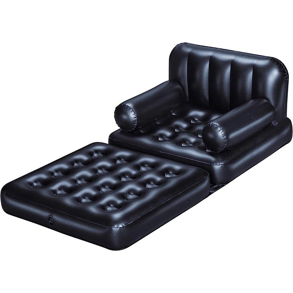 Trade Shop - Poltrona Divano Gonfiabile 4in1 Multi-max 191x97x64cm Pieghevole Floccata 75114 -