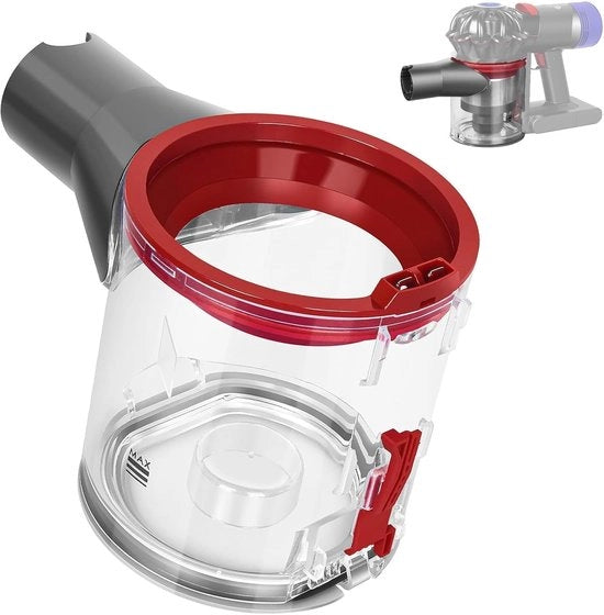 Contenitore di tessuto trasparente - Adatto per aspiratori Dyson V7 V8