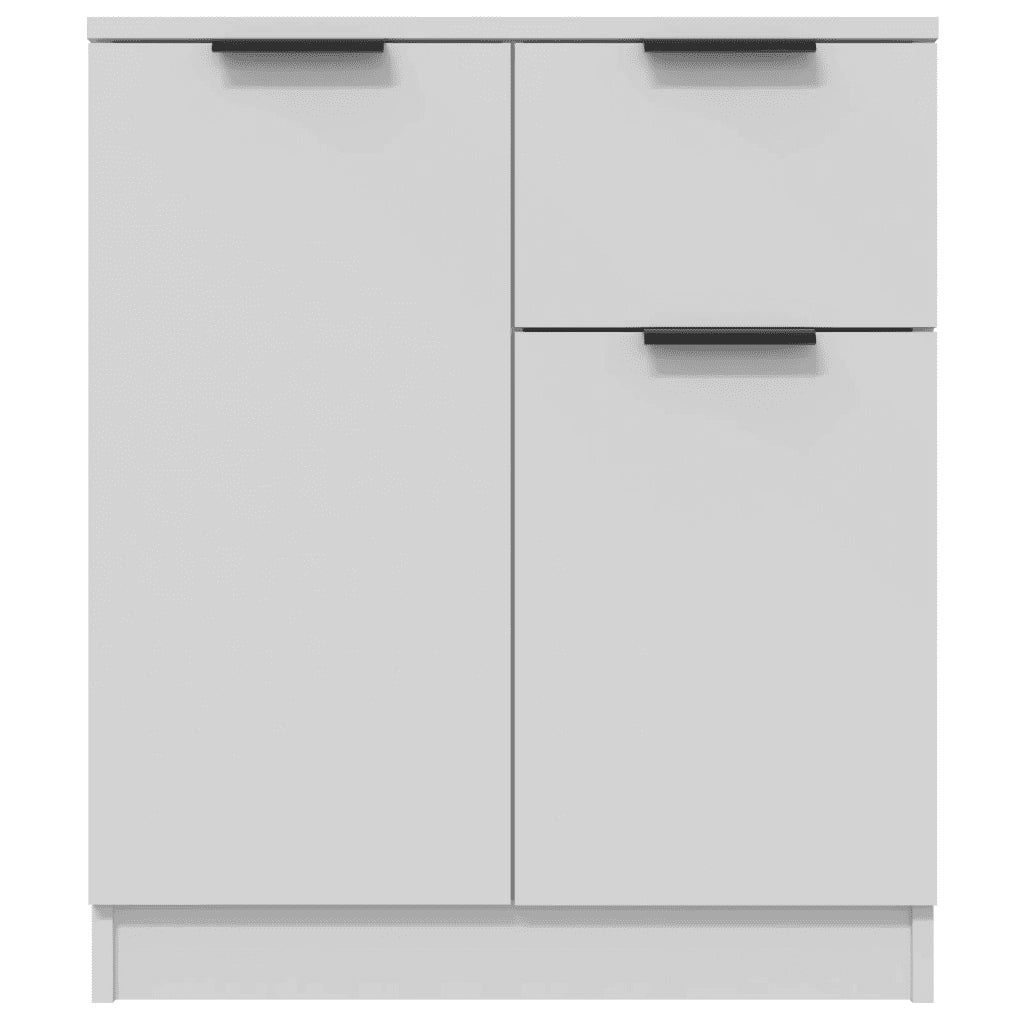 Credenze 2 pz Bianche 60x30x70 cm in Legno Multistrato 3115812