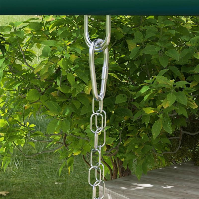 SET ALTALENE DA GIARDINO ROTONDA E CLASSICA, SCALETTE IN ACCIAIO E CORDA E CANESTRO PER BAMBINI 3-8 ANNI