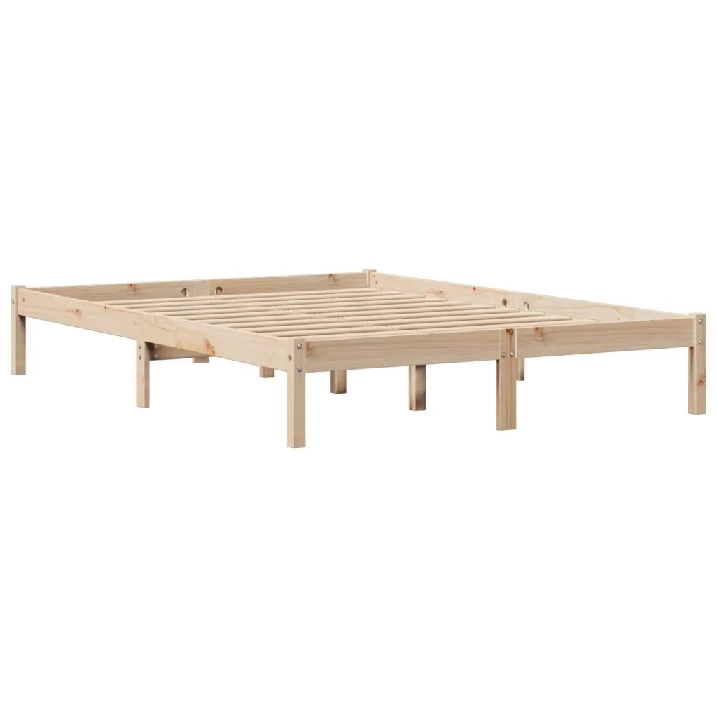 Letto senza Materasso-Struttura Letto 120x200 cm in Legno Massello di Pino 393878
