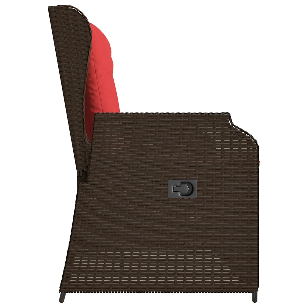 Panchina da giardino Marrone polyrattan 3394464