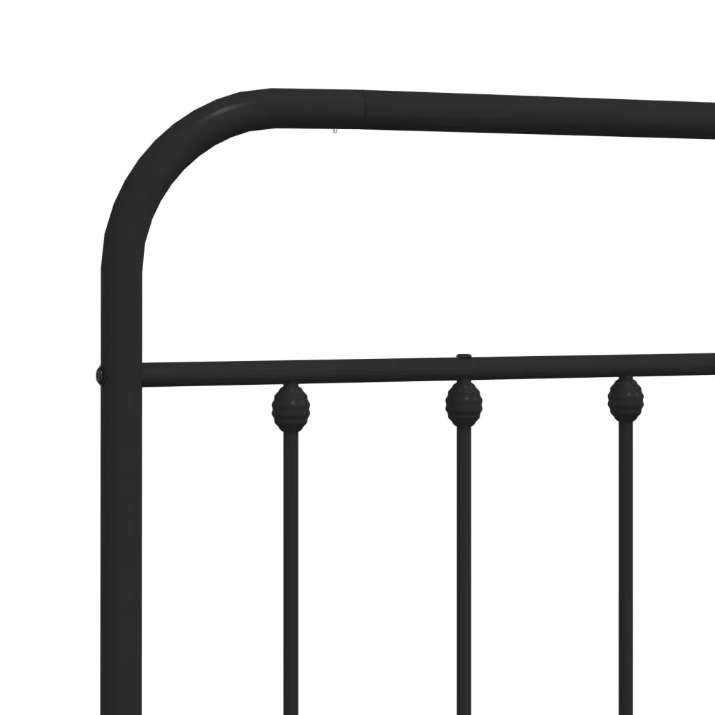 Testiera | Testata di Ricambio in Metallo Nero 140 cm