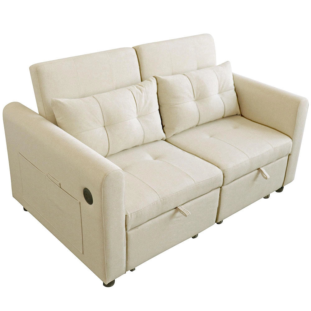 Divano loveseat 3 in 1 - Xylo - Regolabile USB cuscini