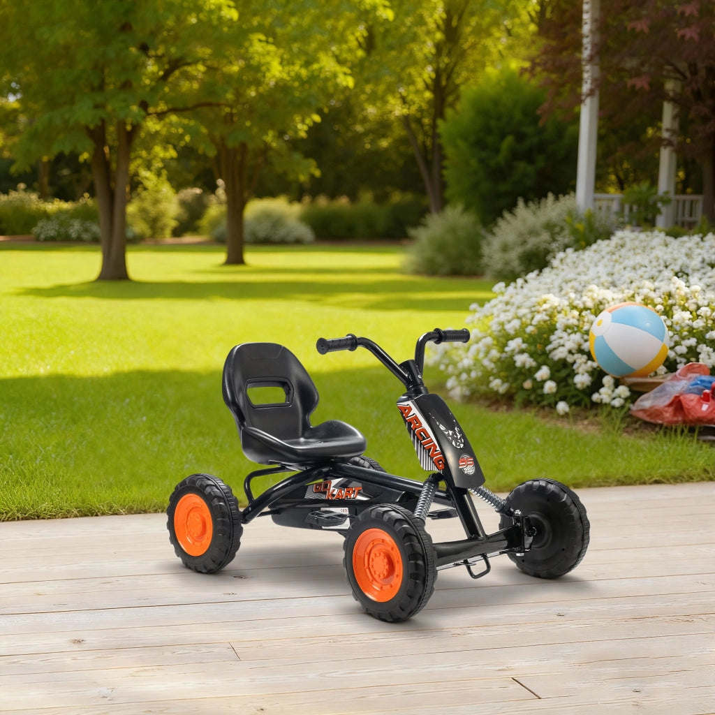 Karting per Bambini ¨C Minimal ¨C Nero 84x54x56 cm