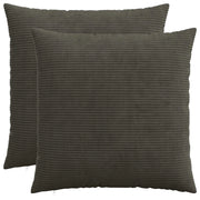 Federa 2 pcs HEERLEN Antracite 60 x 60 cm corduroy 912621