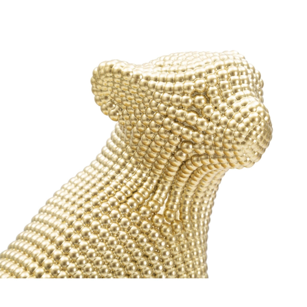 Scultura Pantera, Oro, Poliresina, 23x15,5x29 cm