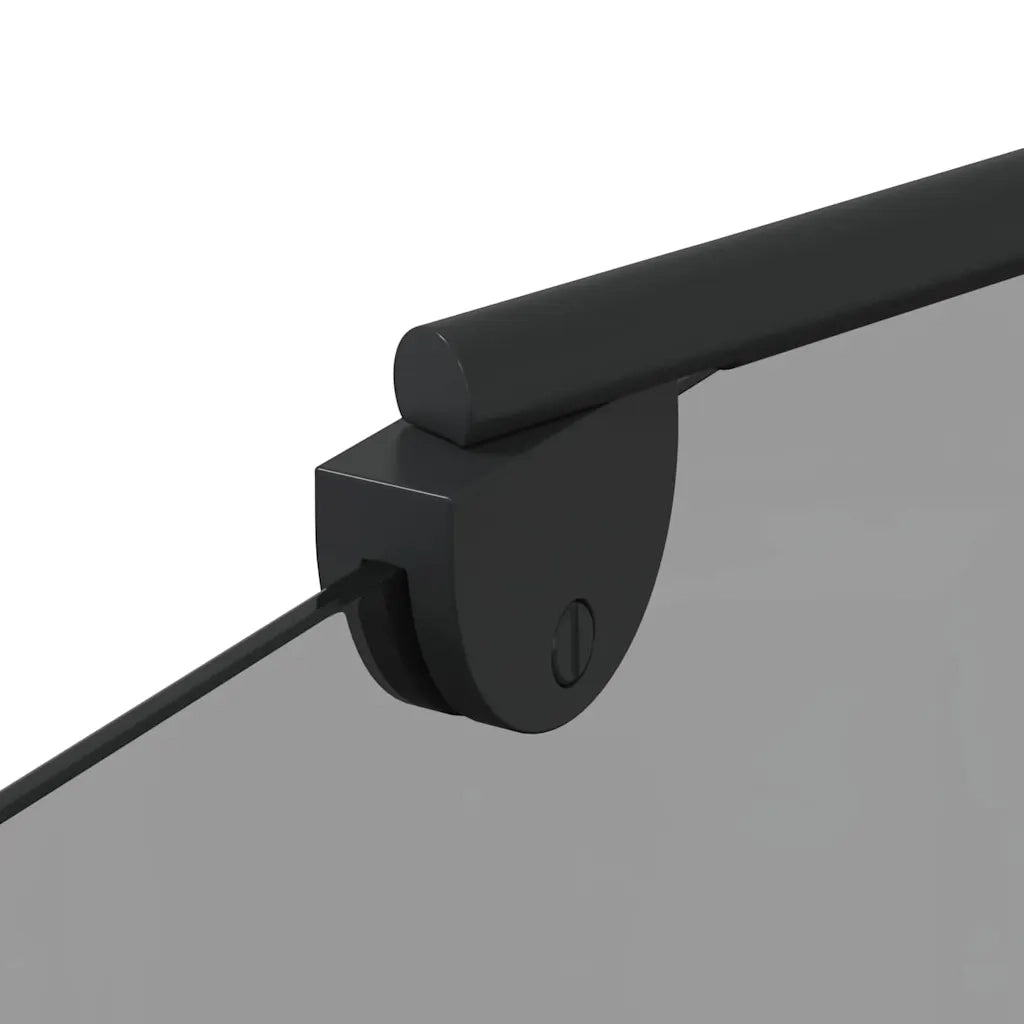 Involucro Doccia Nero 120 x 68 x 130 cm Vetro ESG e Alluminio CFW4059131