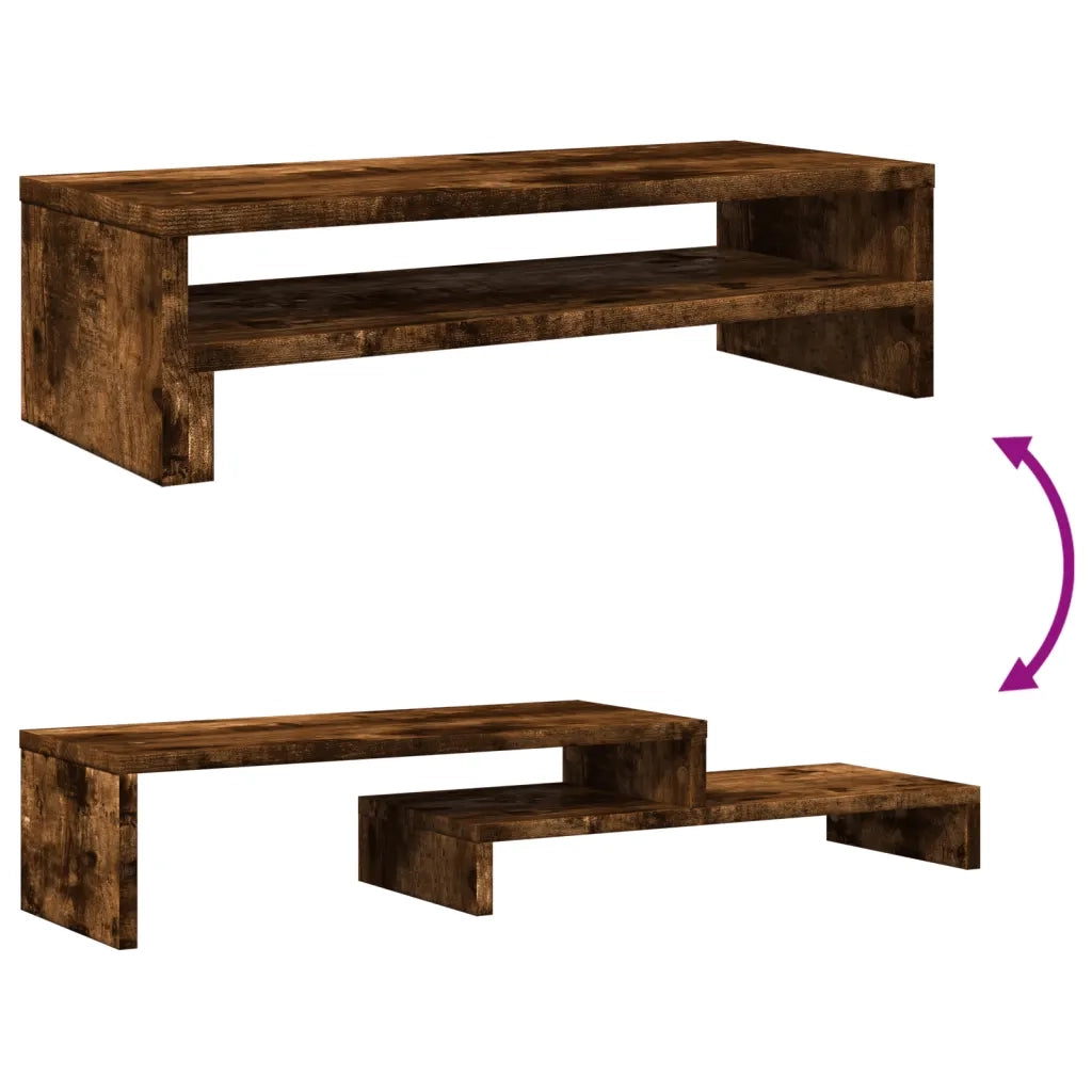 Supporto per Monitor Rovere Fumo 54x22x15 cm in Truciolato CFW3497806