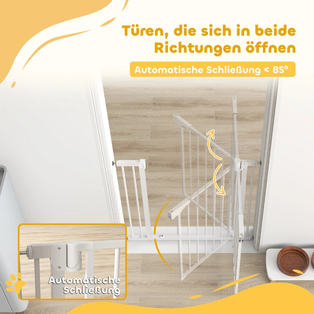 Cancello di Sicurezza per Bambini per Scale ¨C Minimal ¨C Bianco 76x88 cm