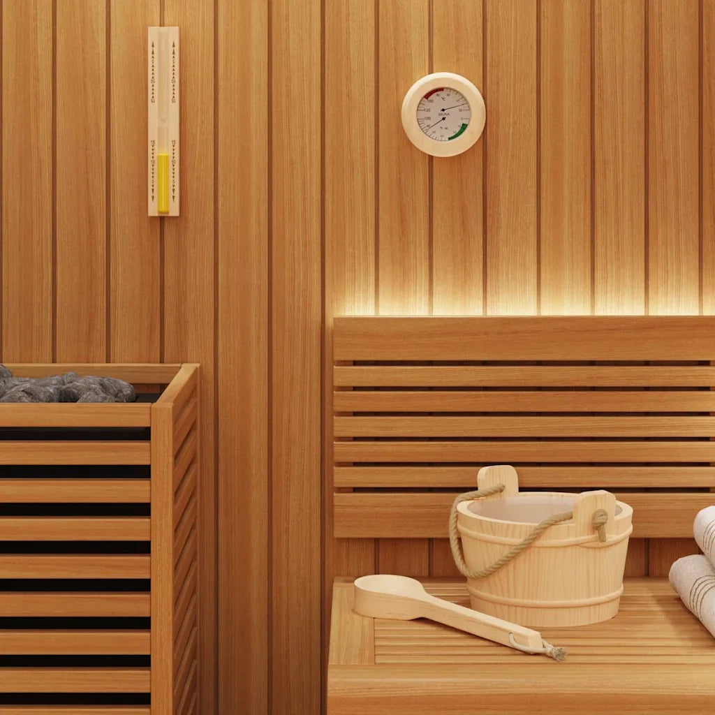 Set di Accessori per Sauna 4 pz Marrone CFW9195532