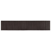 Tappeto del soggiorno | Tappeto Rettangolare Marrone Scuro 60x300 cm in Bamb¨´