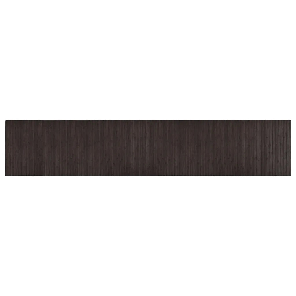 Tappeto del soggiorno | Tappeto Rettangolare Marrone Scuro 60x300 cm in Bamb¨´