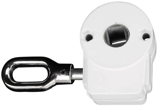 Manuale Markisenaandrijving a Vite - Aluminium - Per Tende Esterne - Per Ombrelloni - 82 x 61 mm - Robusto e Duraturo - Trasmissione a Vite di Lucente