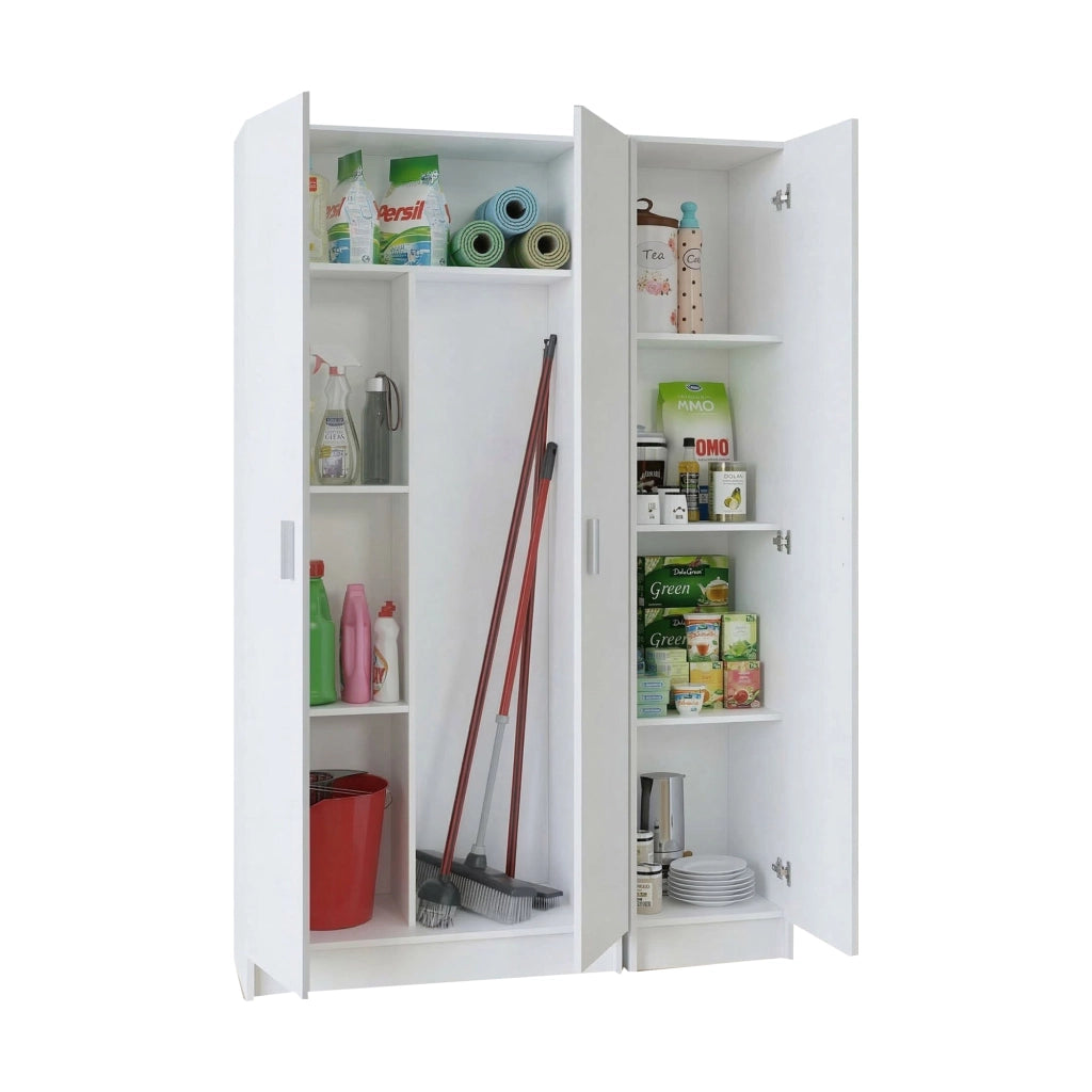 Soave, Armadio Multiuso Grande Modulabile, 110x180h cm Bianco