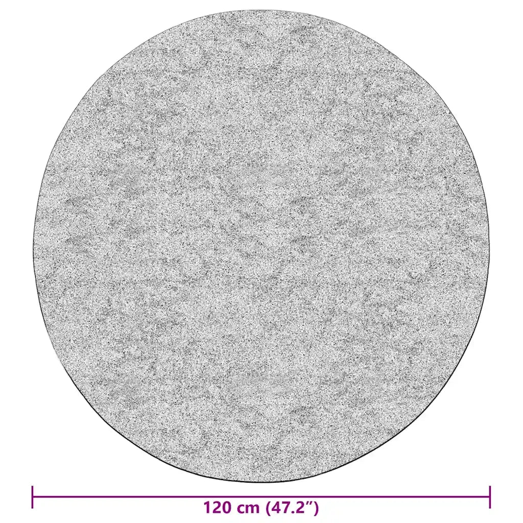 Tappeto Lavabile φ120 cm Nero e Oro 337933