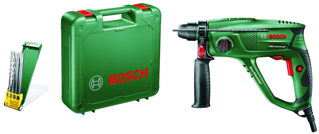 TRAPANO TASSELLATORE MARTELLO PERFORATORE BOSCH PBH 2100RE + VALIGETTA E ACCESSORI
