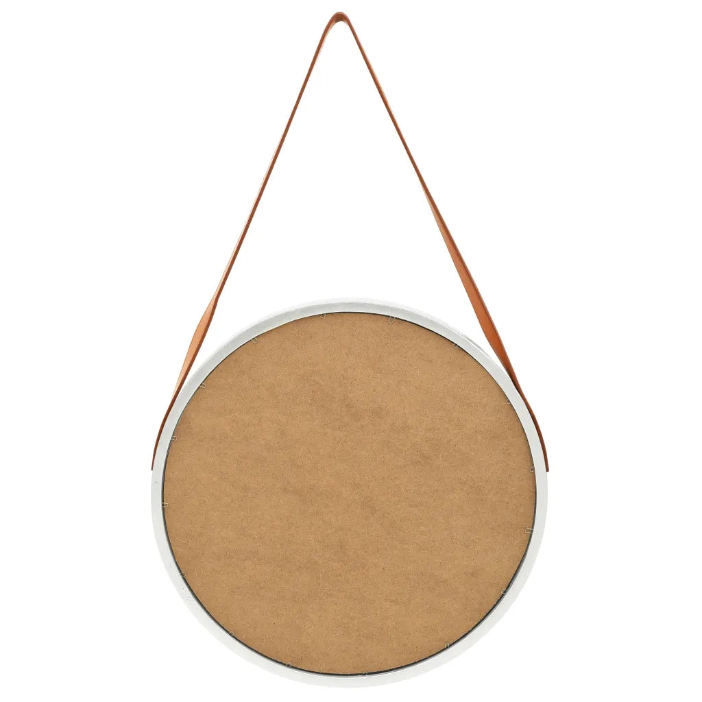 Specchio da Parete | Specchio decorativo con Cinghia 50 cm Argento