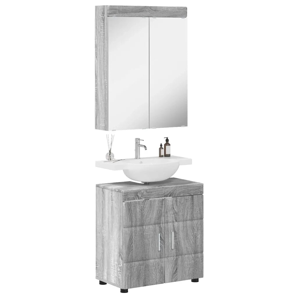 Set di mobili per il bagno TULUM 2 pcs Grigio Sonoma 3398020