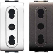 PRESA BIVALENTE 'MYLIFE' 10/16A 250V 2P+T - Grigio - EC ELETTROCANALI