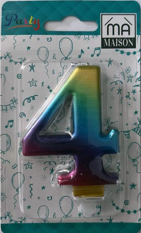 MA MAISON CANDELA "4" ARCOBALENO METALLIZZATO
