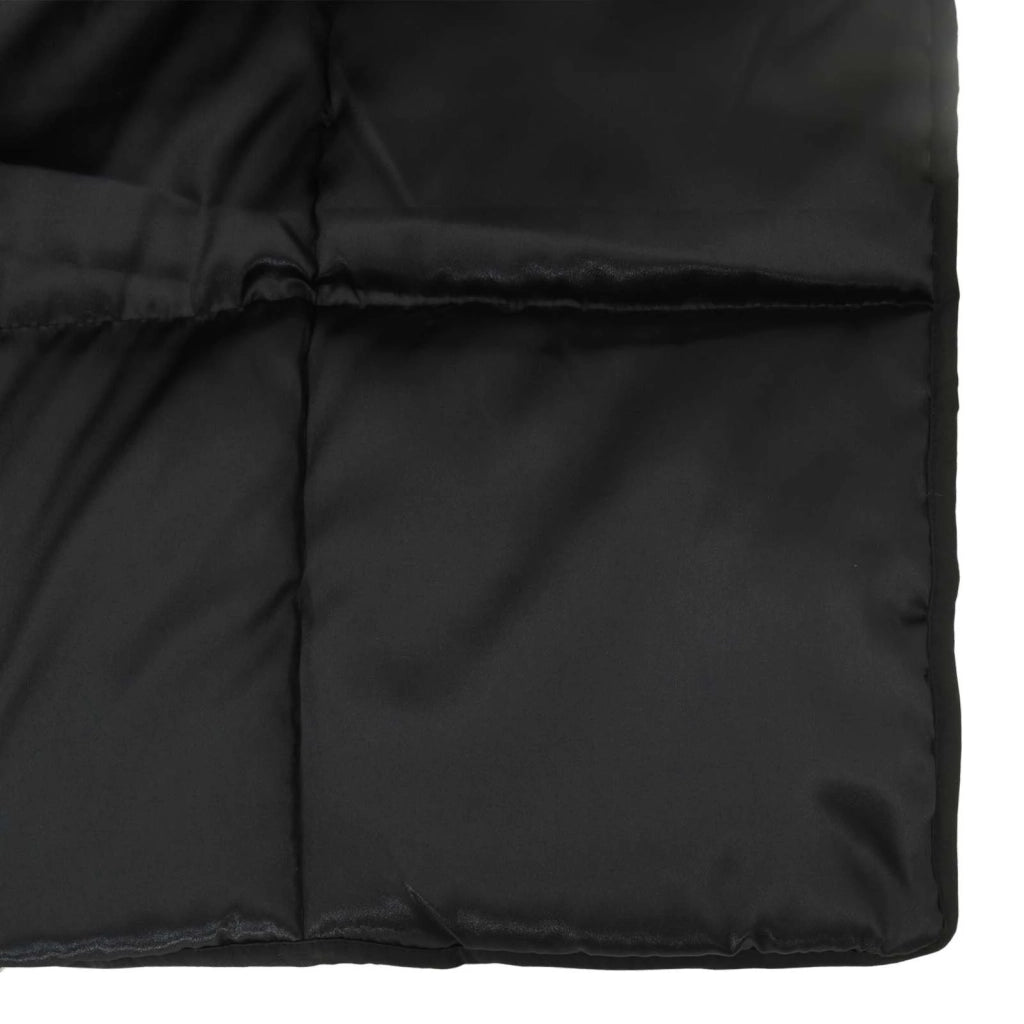 Piumone | Duvet Completo Annuale Nero 220 x 240 cm Satin e Micropile