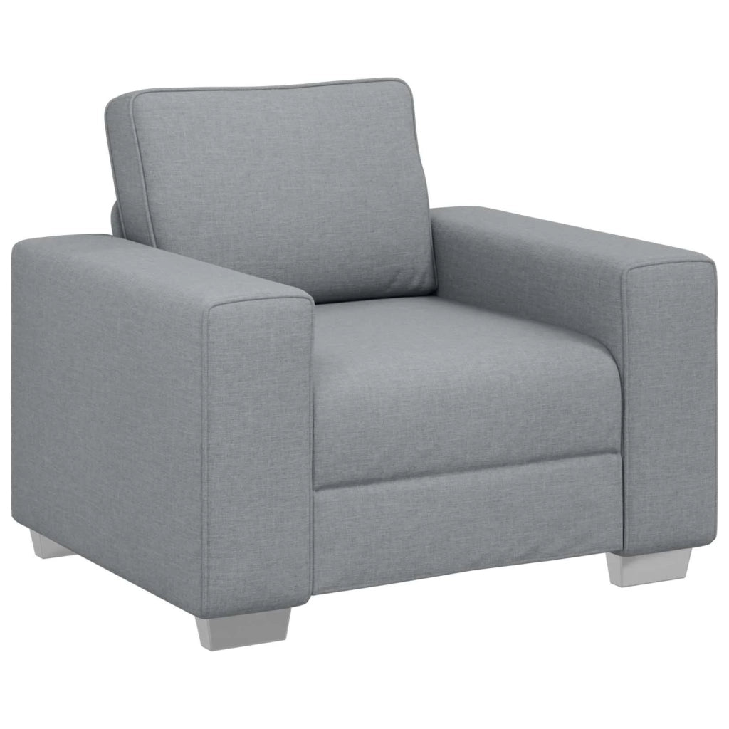 Divano 3 pcs Grigio chiaro 219 x 80 x 82 cm Tessuto misto lino 3324658