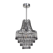 Lampadario glamour cristallo nero E27 60W CORAL Milagro