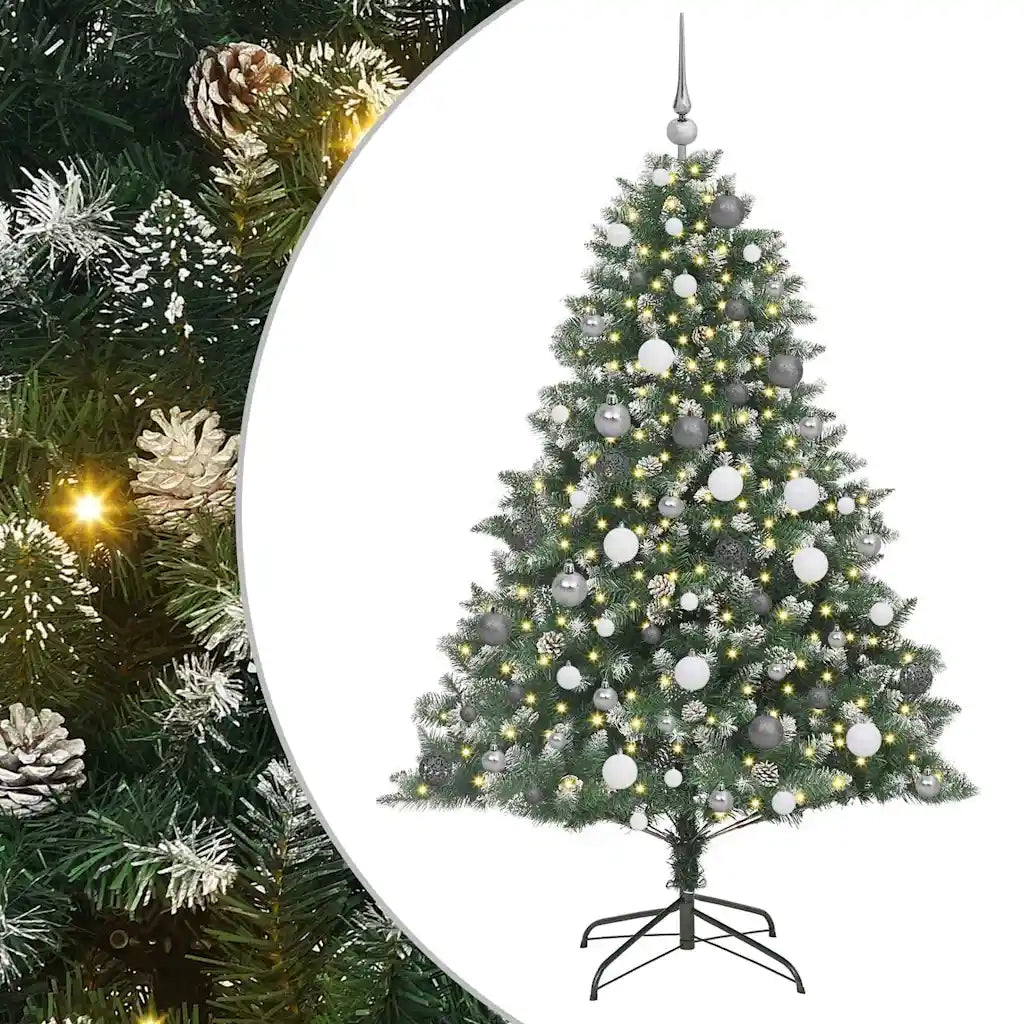 Albero di Natale artificiale con 300 LED Verde 180 cm 3395232