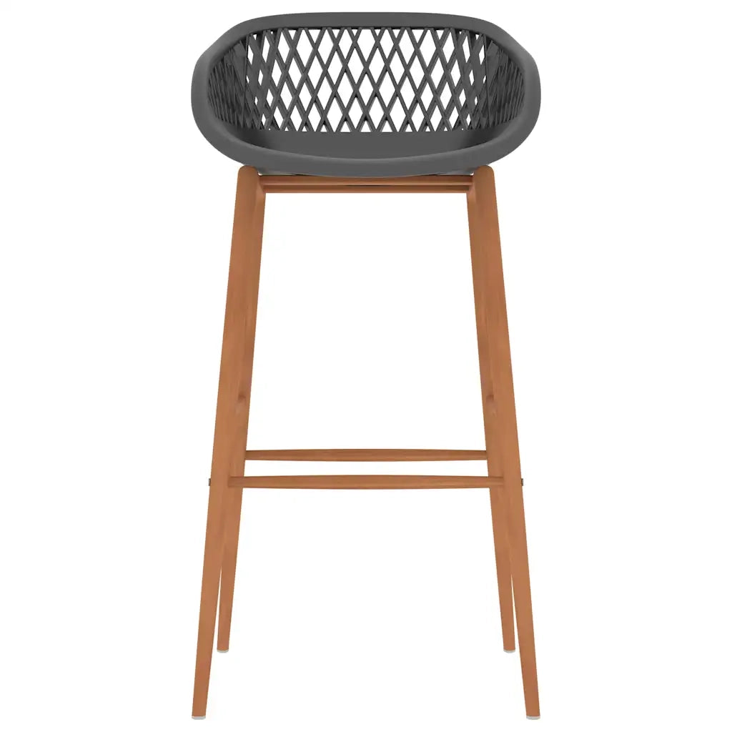 Set da Bar 5 pz Nero e Grigio 3057380