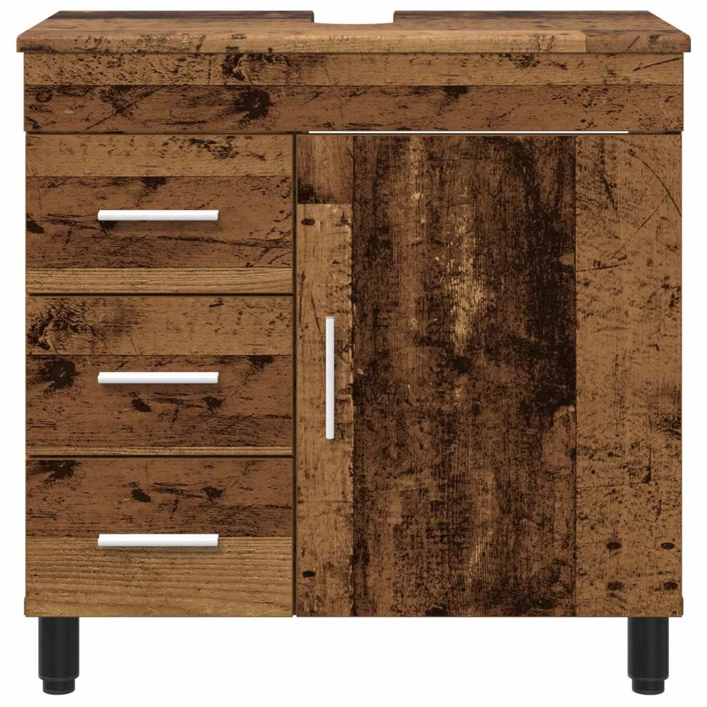 Mobiletto da Bagno | Armadio da bagno Legno antico 60 x 35 x 60 cm
