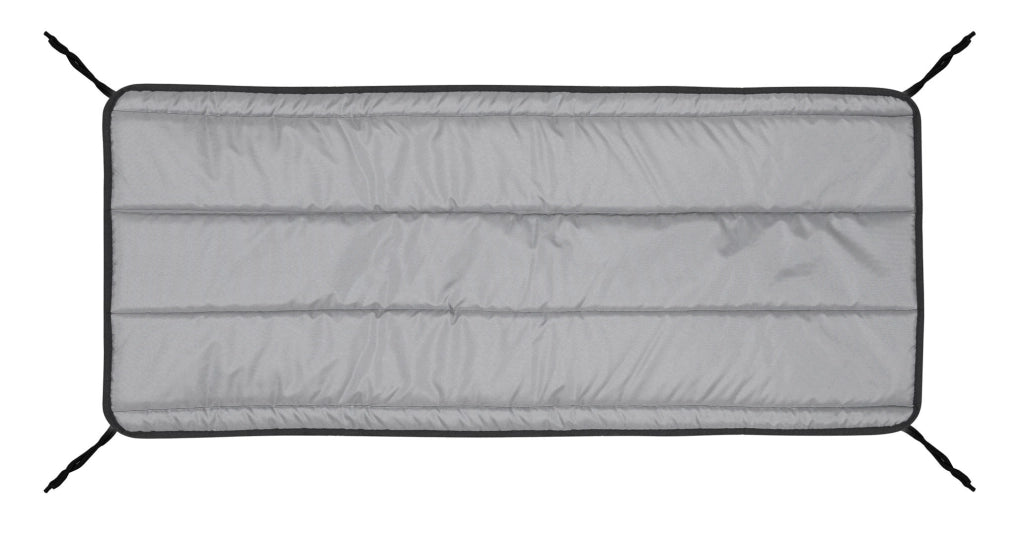 Cuscino trapuntato impermeabile grigio scuro per sedia da giardino AIO FACTORY 100x50 cm