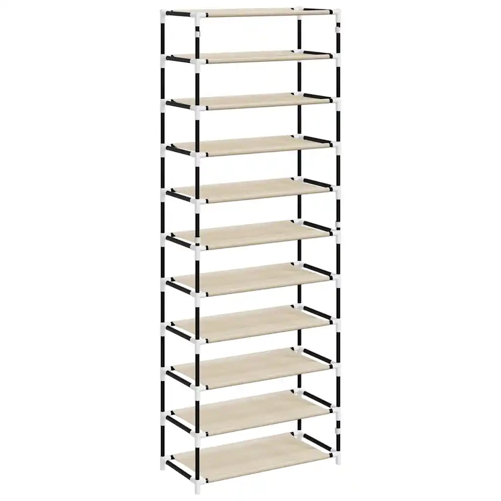 Scarpiera | Mobile per scarpe Crema 60x30x166 cm Tessuto