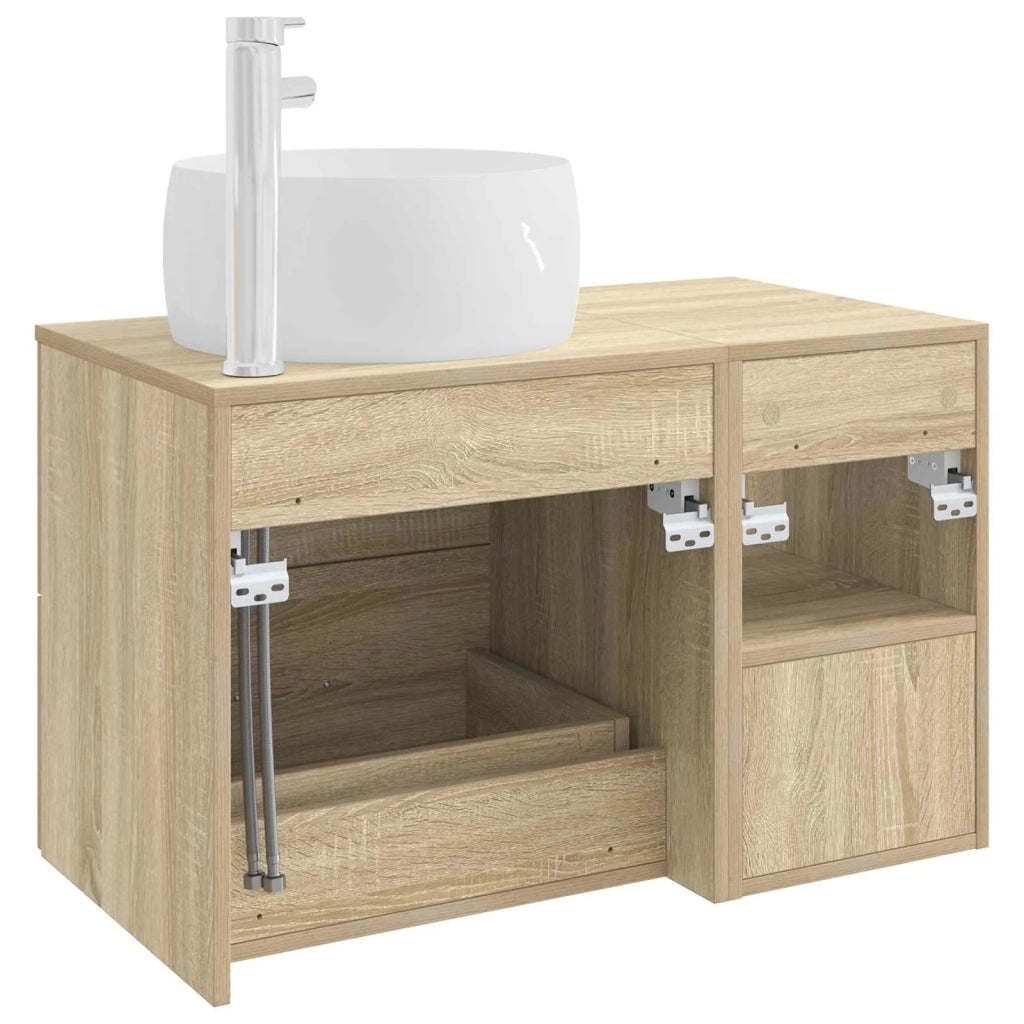 Set di mobili per il bagno 2 pcs Rovere Sonoma 3403922