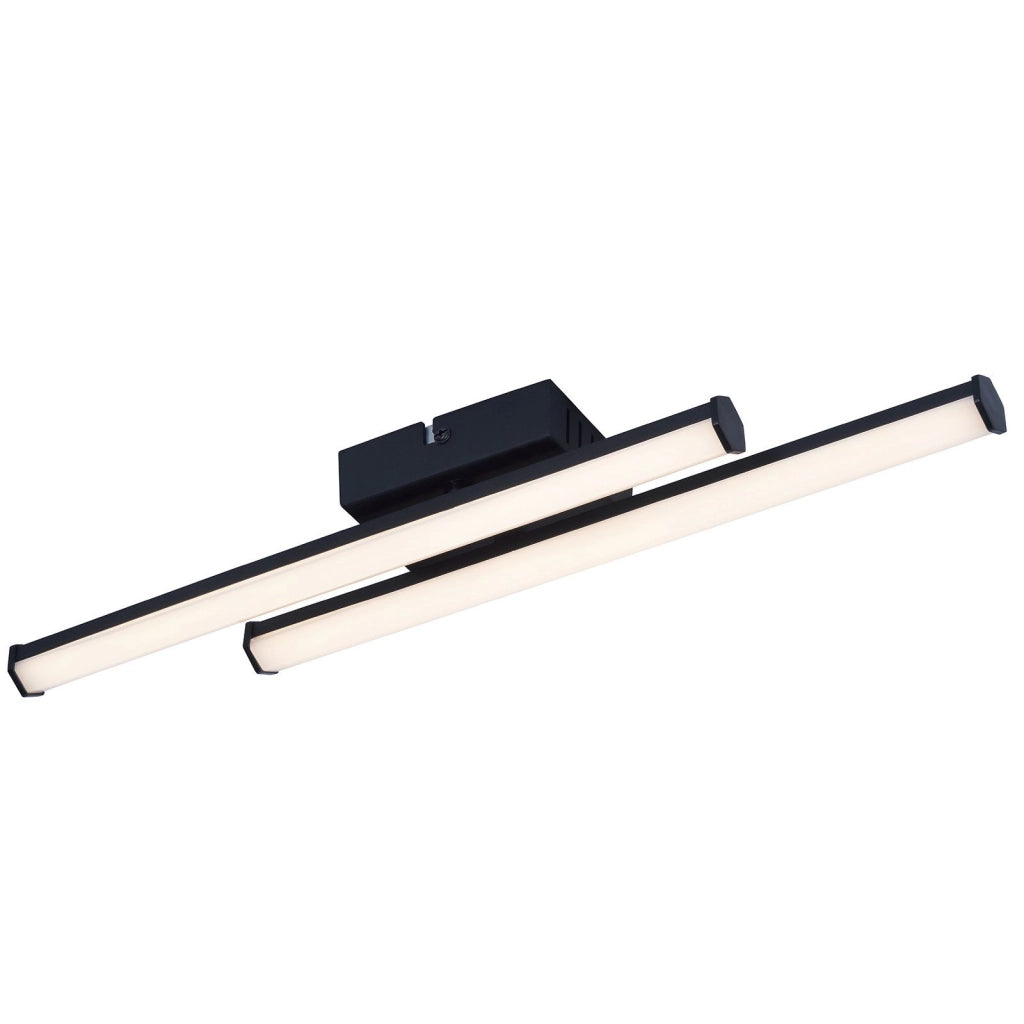 ZMH Lampada da soffitto LED nera moderna 3000K per soggiorno cucina corridoio interni