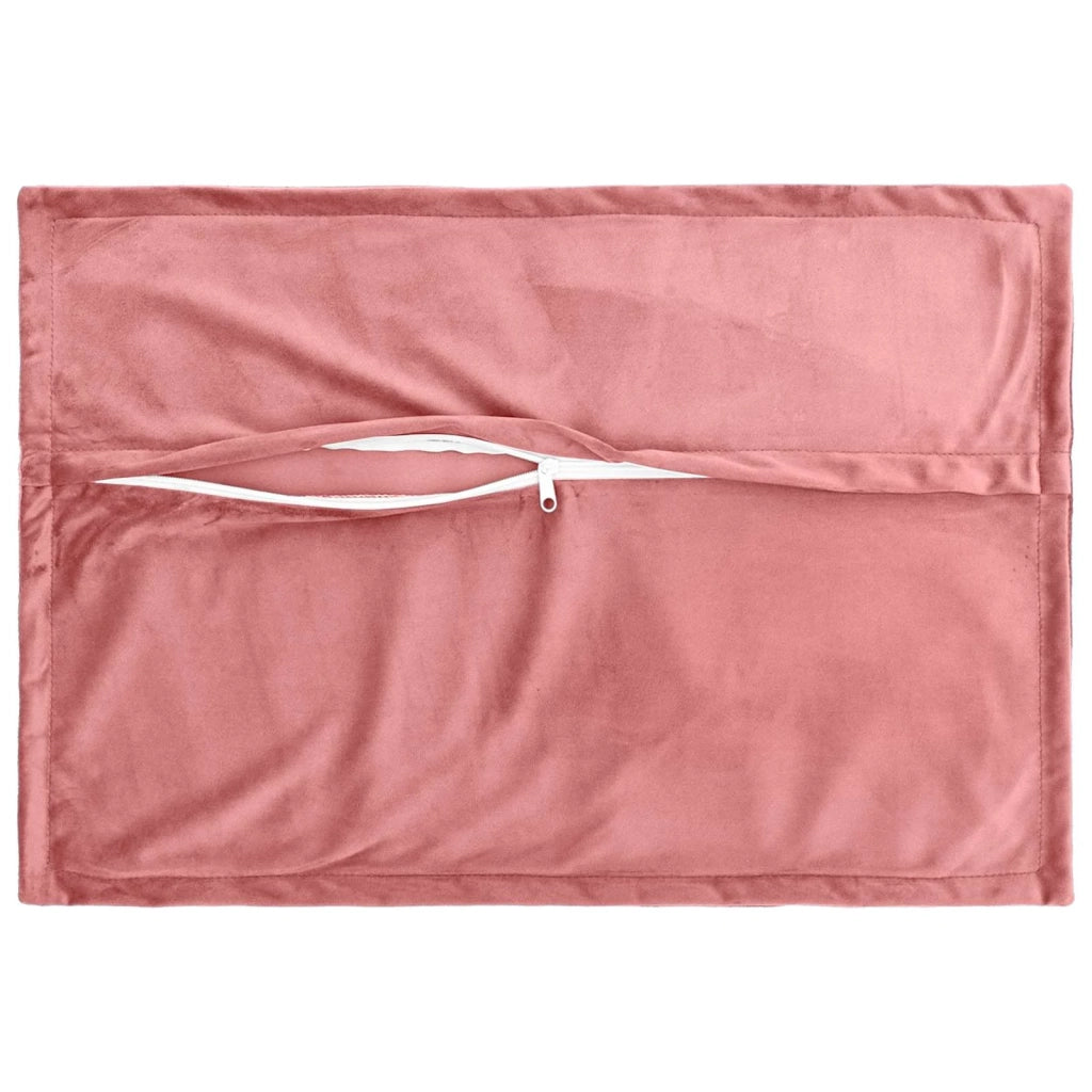 Federa 2 pcs HOUTEN Rosa 50 x 70 cm Velluto 919445