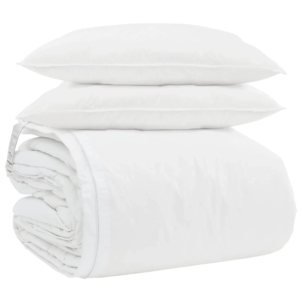 Set di Piumoni con cuscino 3 pcs Bianco Piuma d'anatra 3377190