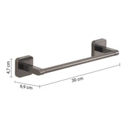 Portasalviette bagno 30 cm Tonga gun metal