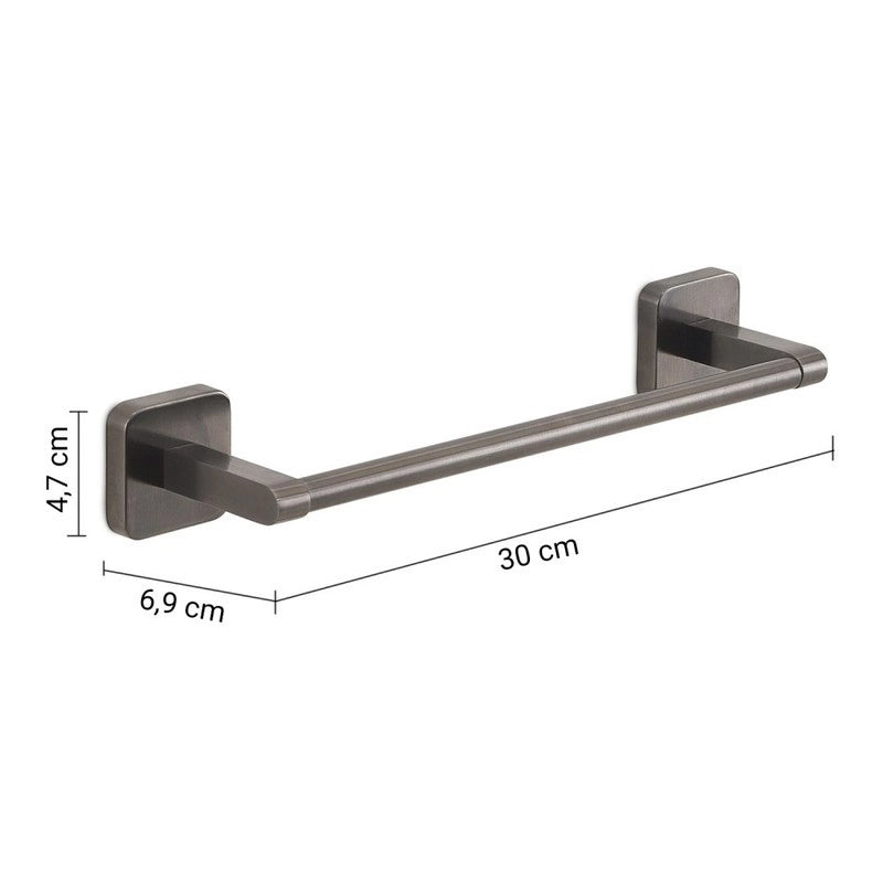 Portasalviette bagno 30 cm Tonga gun metal