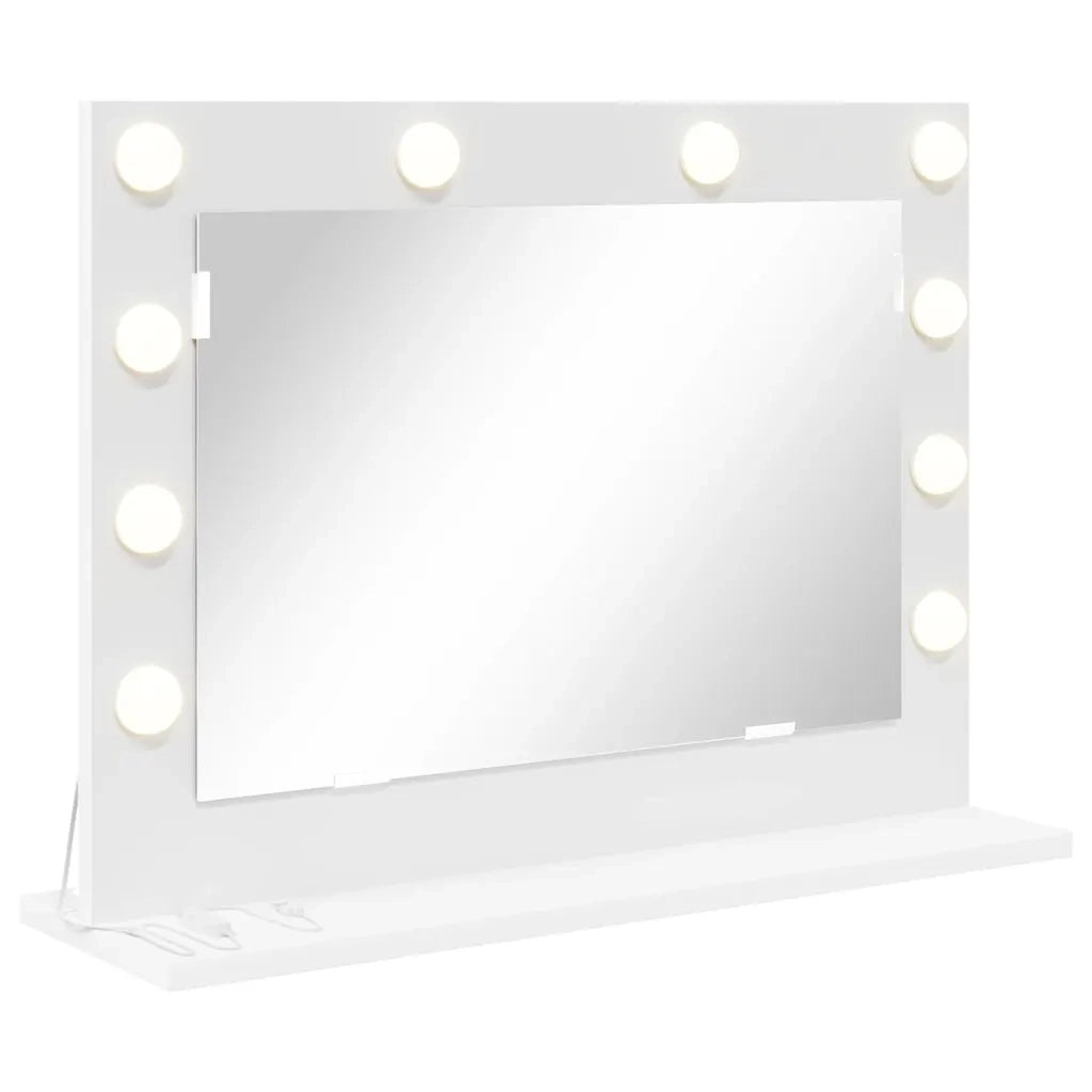 Specchio da Vanità Rettangolare Bianco 60 x 45 x 18 cm 868309