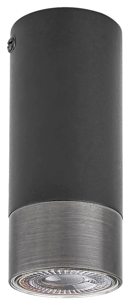 Faretto soffitto Zircon nero opaco/argento GU10 Rabalux